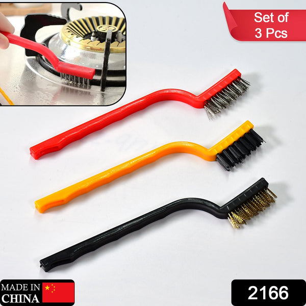 3-piece mini wire brush set for versatile cleaning tasks