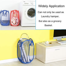 Foldable Collapsible Mesh Laundry Bag Pack Of 1 (Mix Color)