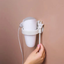 Wall Mount Hair Dryer Holder with Suction Cup, Plastic Wall Bracket for Bathroom, Beauty Salon / Home Use Self Adhesive Hair Dryer Stand Rack (1 Pc)