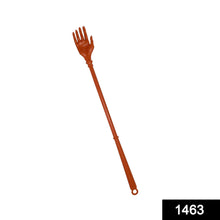 Khujli stick, long handle plastic back scratcher.