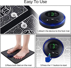 EMS electric foot massager, compact and foldable for easy storage