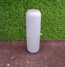 Travel storage bottle, capsule shape, with detailed texture