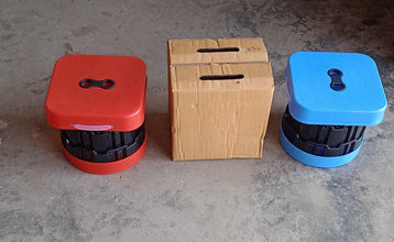 folding colorful stools