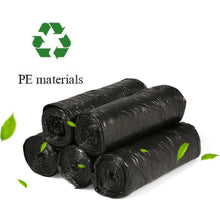 Black garbage bag (24 x 32 inches) with eco-friendly features.