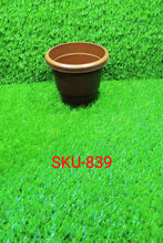 6-inch brown garden pot for small plants